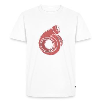 Turbo - T-shirt Premium bio Homme - blanc - Devant - Nico (187cm)