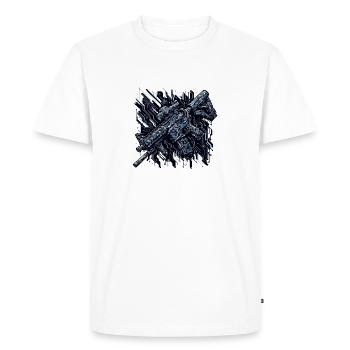 Circuitry Arms - Men's Premium Organic T-Shirt - white - Front - Nico (187cm)