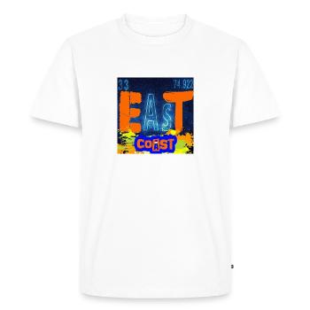 EASTCOAST - Men's Premium Organic T-Shirt - white - Front - Nico (187cm)