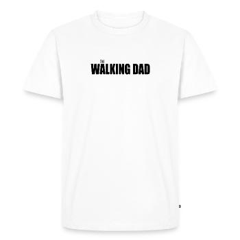 The Walking Dad Design Noir - T-shirt Premium bio Homme - blanc - Devant - Nico (187cm)