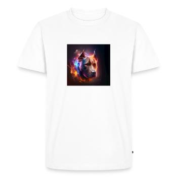 Pitbull Collection #02 - Men's Premium Organic T-Shirt - white - Front - Nico (187cm)