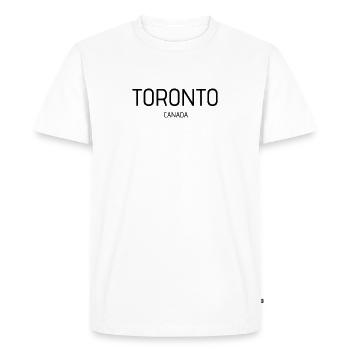 Toronto - T-shirt Premium bio Homme - blanc - Devant - Nico (187cm)