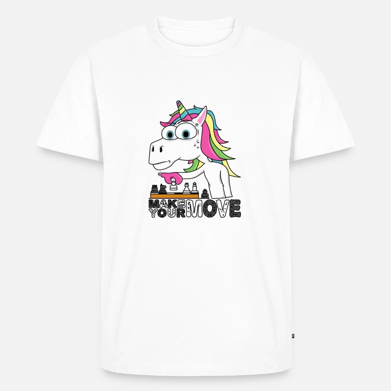 Schach - Make your Move - Männer Premium Bio T-Shirt - Weiß
