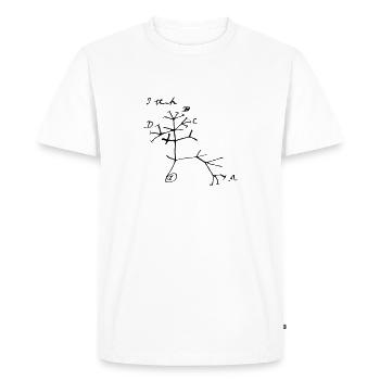 Arbre de vie - T-shirt Premium bio Homme - blanc - Devant - Nico (187cm)