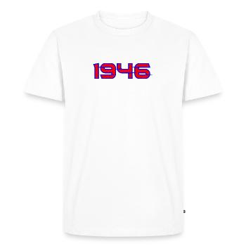 Conception des glyphes de 1946 - T-shirt Premium bio Homme - blanc - Devant - Nico (187cm)