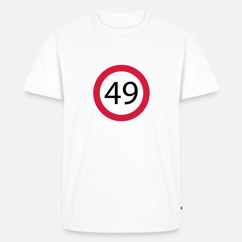 49 - Männer Premium Bio T-Shirt - Weiß