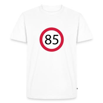 85 - T-shirt Premium bio Homme - blanc - Devant - Nico (187cm)