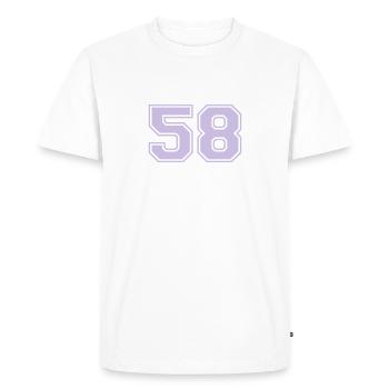 58 - T-shirt Premium bio Homme - blanc - Devant - Nico (187cm)