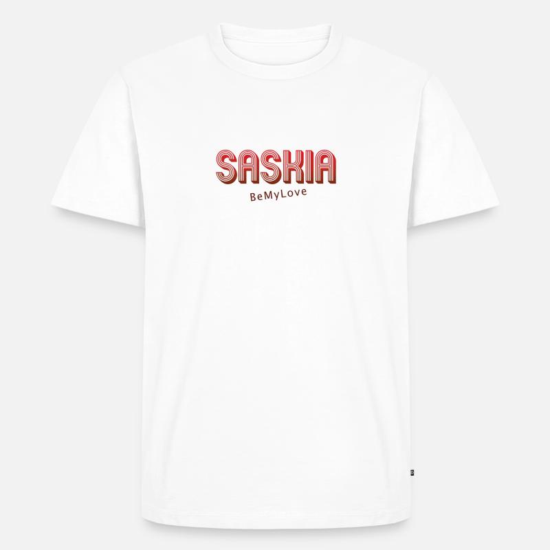 Saskia - Men's Premium Organic T-Shirt - white