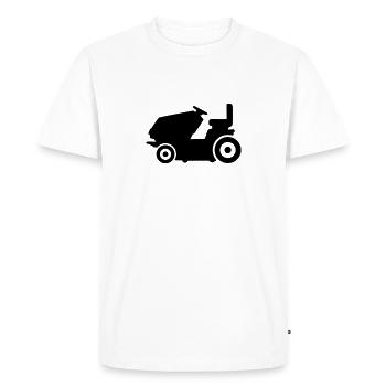 Tondeuse - T-shirt Premium bio Homme - blanc - Devant - Nico (187cm)