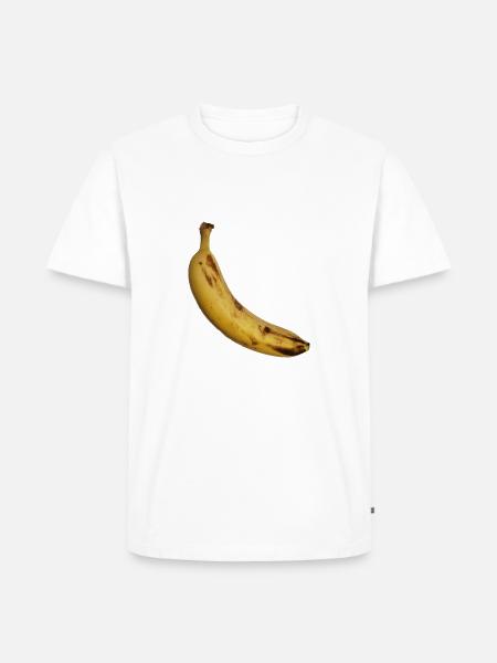 Banane - Männer Premium Bio T-Shirt - Weiß