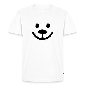 Teddy - Men's Premium Organic T-Shirt - white - Front - Nico (187cm)