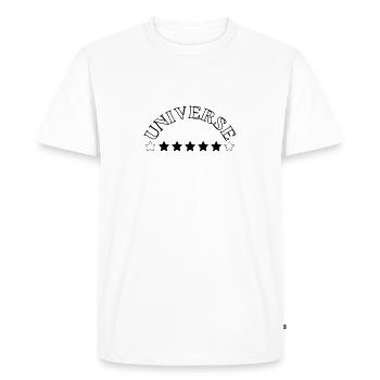 Univers - T-shirt Premium bio Homme - blanc - Devant - Nico (187cm)