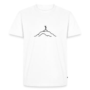 climber - Men's Premium Organic T-Shirt - white - Front - Nico (187cm)