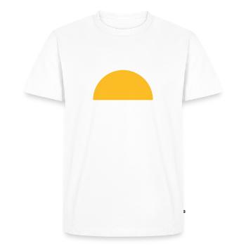Sun - Men's Premium Organic T-Shirt - white - Front - Nico (187cm)