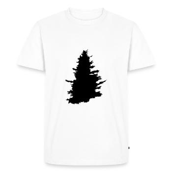 Tree, wood, forest - Men's Premium Organic T-Shirt - white - Front - Nico (187cm)