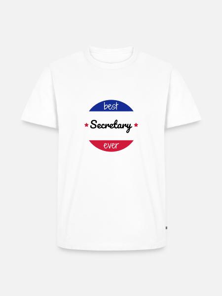 secrétaire / secrétariat / assistante / manager - T-shirt Premium bio Homme - blanc