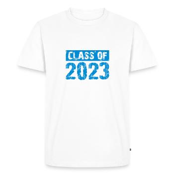 Classe de 2023 - School Abitur Student Class Child - T-shirt Premium bio Homme - blanc - Devant - Nico (187cm)