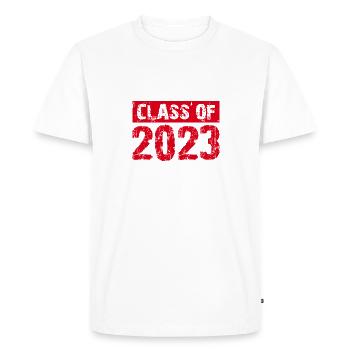 Classe de 2023 - School Abitur Student Class Child - T-shirt Premium bio Homme - blanc - Devant - Nico (187cm)