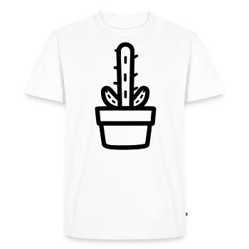 Cactus - T-shirt Premium bio Homme - blanc - Devant - Nico (187cm)