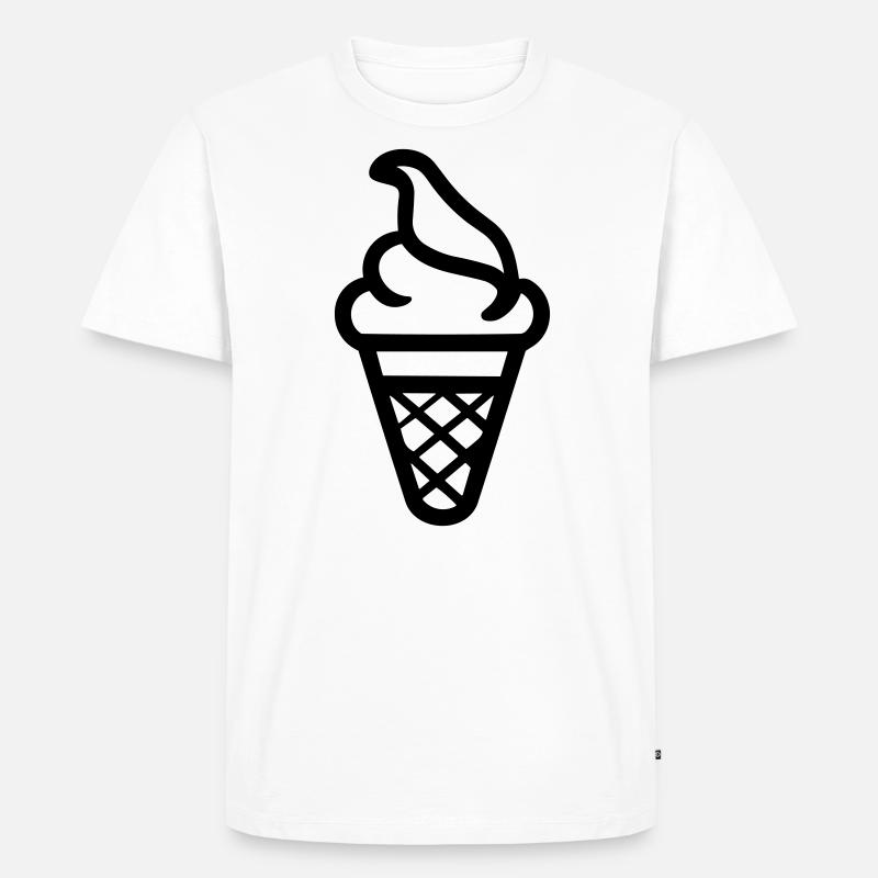 Eis - Männer Premium Bio T-Shirt - Weiß