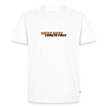 NICCE GUYS - Men's Premium Organic T-Shirt - white - Front - Nico (187cm)