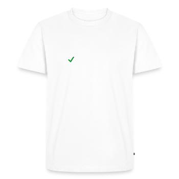 Pour le port d'armes - T-shirt Premium bio Homme - blanc - Devant - Nico (187cm)