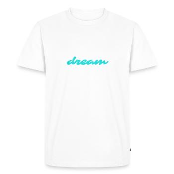rêveur - T-shirt Premium bio Homme - blanc - Devant - Nico (187cm)