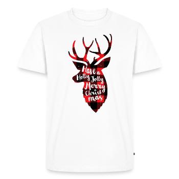 Have a Holly Jolly Merry Christmas - Men's Premium Organic T-Shirt - white - Front - Nico (187cm)