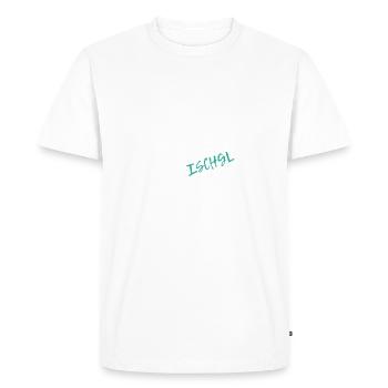 Skiing Ischgl - Men's Premium Organic T-Shirt - white - Front - Nico (187cm)