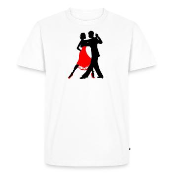 j’aime danser danseur danseur couple de danse cadeau - T-shirt Premium bio Homme - blanc - Devant - Nico (187cm)