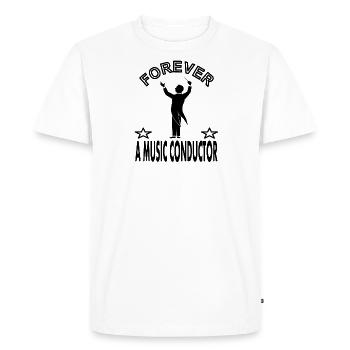 Music conductor music chef de musicien cadeau - T-shirt Premium bio Homme - blanc - Devant - Nico (187cm)