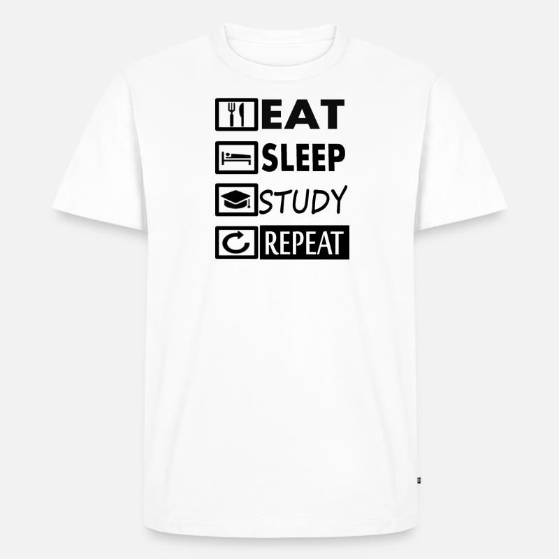 Study Student Student Gift Idea - Men's Premium Organic T-Shirt - white