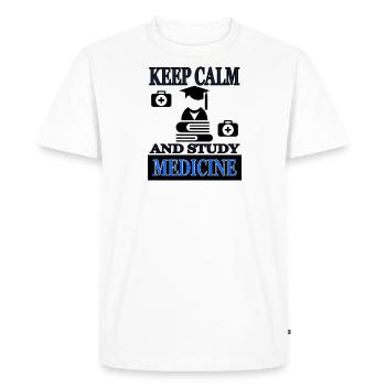 Study medicine medical student - Men's Premium Organic T-Shirt - white - Front - Nico (187cm)