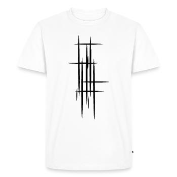 Forme - T-shirt Premium bio Homme - blanc - Devant - Nico (187cm)