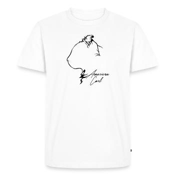 American Curl Profile Cat Cat Wilsigns - T-shirt Premium bio Homme - blanc - Devant - Nico (187cm)