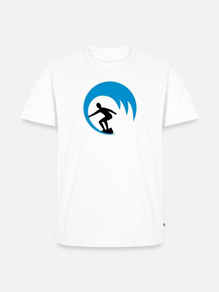 Surfers, surfers - Men's Premium Organic T-Shirt - white