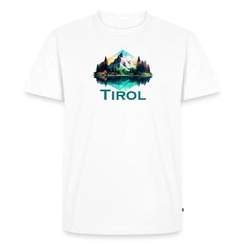 Le Tyrol avec ses montagnes, la fidélité des Alpes à la province du Tyrol - T-shirt Premium bio Homme - blanc - Devant - Nico (187cm)