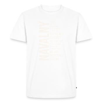 Navalny We Are Incredible Strong - Men's Premium Organic T-Shirt - white - Front - Nico (187cm)