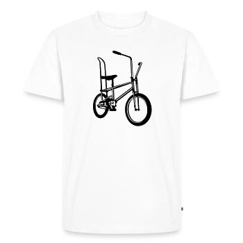 Bonanza vélo - T-shirt Premium bio Homme - blanc - Devant - Nico (187cm)