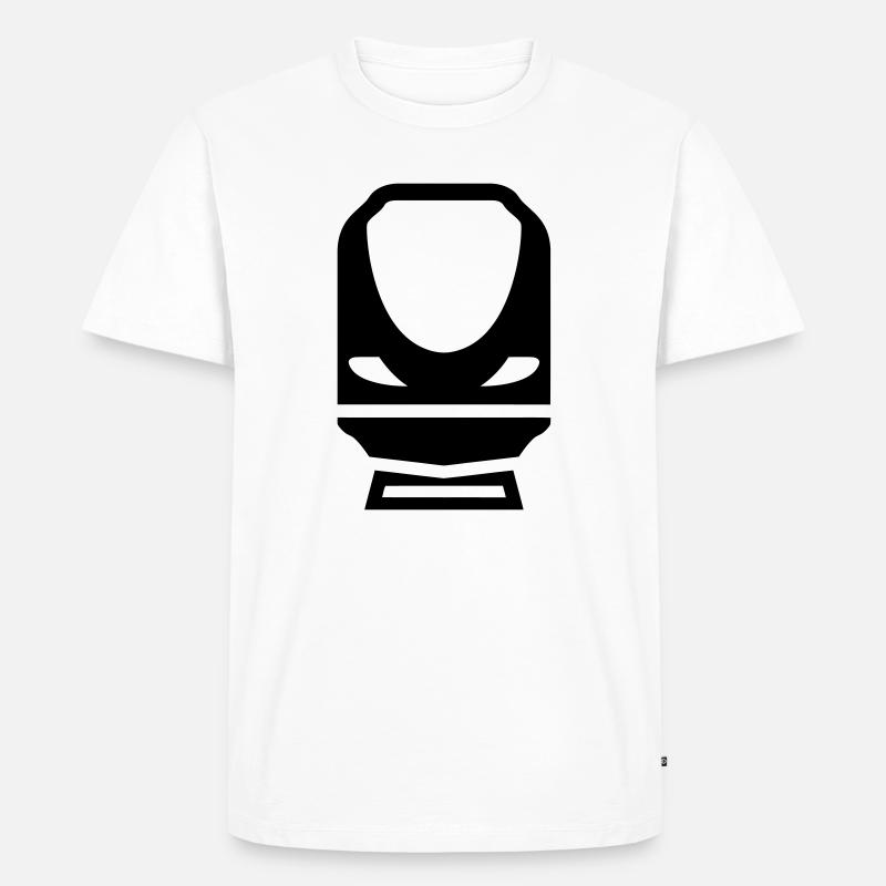Eisenbahner / Eisenbahnen / Eisenbahn / Bahn - Männer Premium Bio T-Shirt - Weiß
