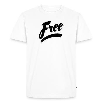 Free - free - Men's Premium Organic T-Shirt - white - Front - Nico (187cm)