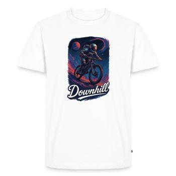 VTT VTT Descente Astronaute Cadeau - T-shirt Premium bio Homme - blanc - Devant - Nico (187cm)