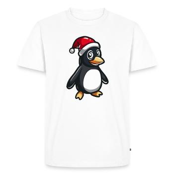 Noël pingouin - T-shirt Premium bio Homme - blanc - Devant - Nico (187cm)