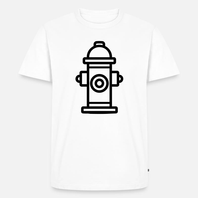 Hydrant - Männer Premium Bio T-Shirt - Weiß