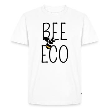 Abeille Engagée Transition Bio - T-shirt Premium bio Homme - blanc - Devant - Nico (187cm)