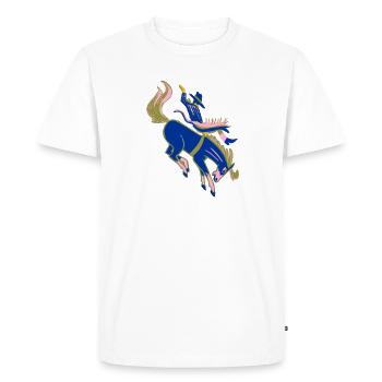 Rodeo - T-shirt Premium bio Homme - blanc - Devant - Nico (187cm)