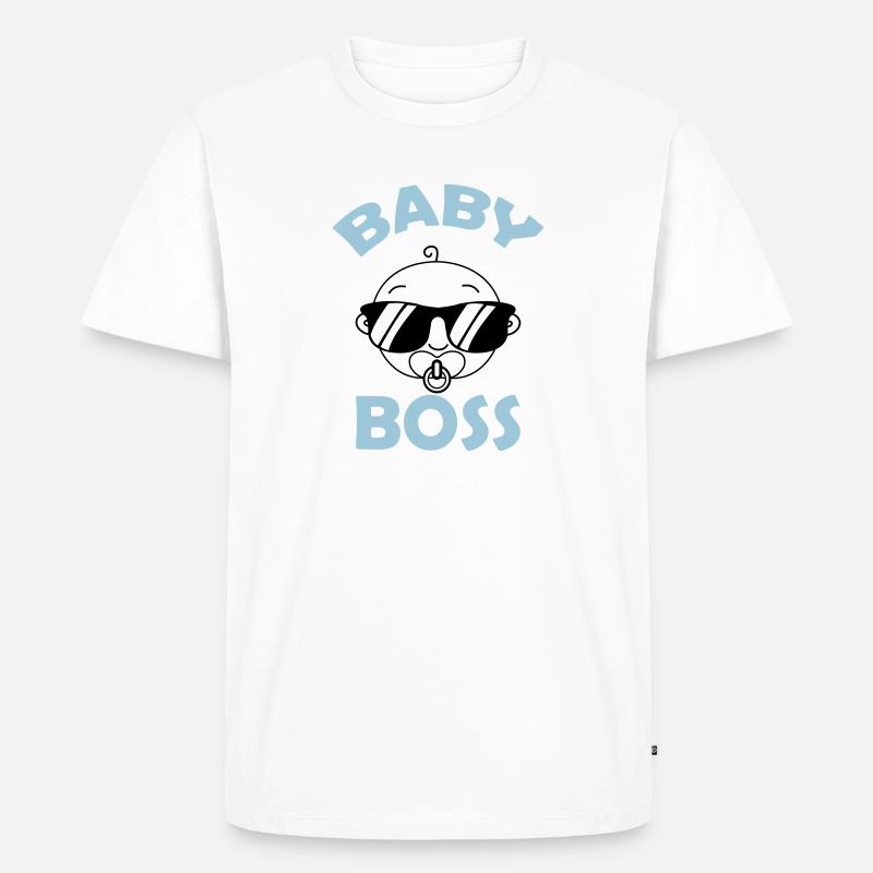 bébé boss - T-shirt Premium bio Homme - blanc