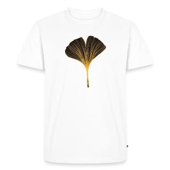 Ginkgo - T-shirt Premium bio Homme - blanc - Devant - Nico (187cm)
