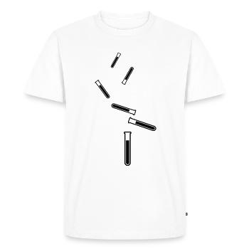 Symbole du tube à essai - T-shirt Premium bio Homme - blanc - Devant - Nico (187cm)